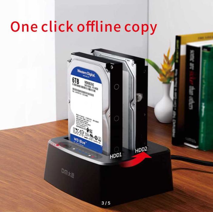 Новая док-станция на 2 отсека. USB 3.0. - оригинал - с гарантией