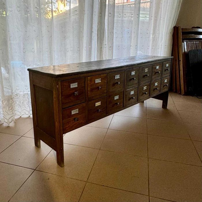 Vintage | Comoda tip fiset cu 14 sertare.