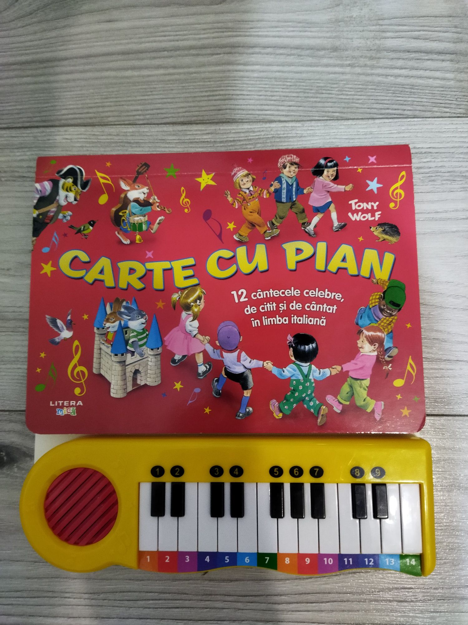 Carte noua cu pian cântecele și povești Litera mica