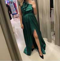 Rochie verde metalic