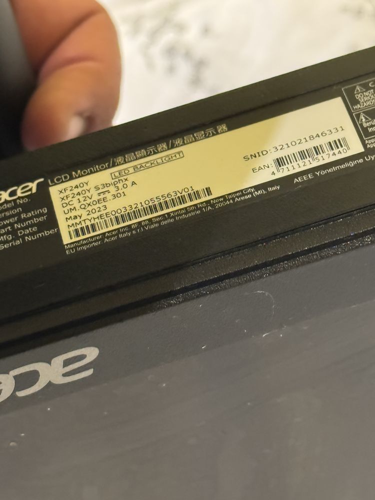 Acer nitro монитор XF240Y