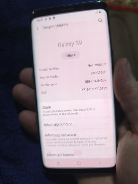 Samsung Galaxy S9  64+4 GB RAM