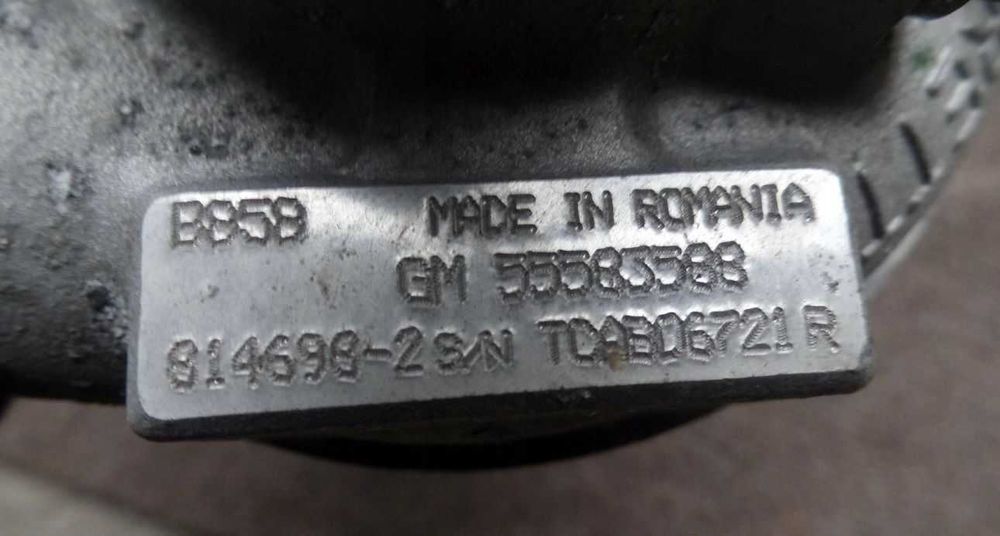 Turbina Opel Astra K 1.6 CDTI Cod turbina 55583588