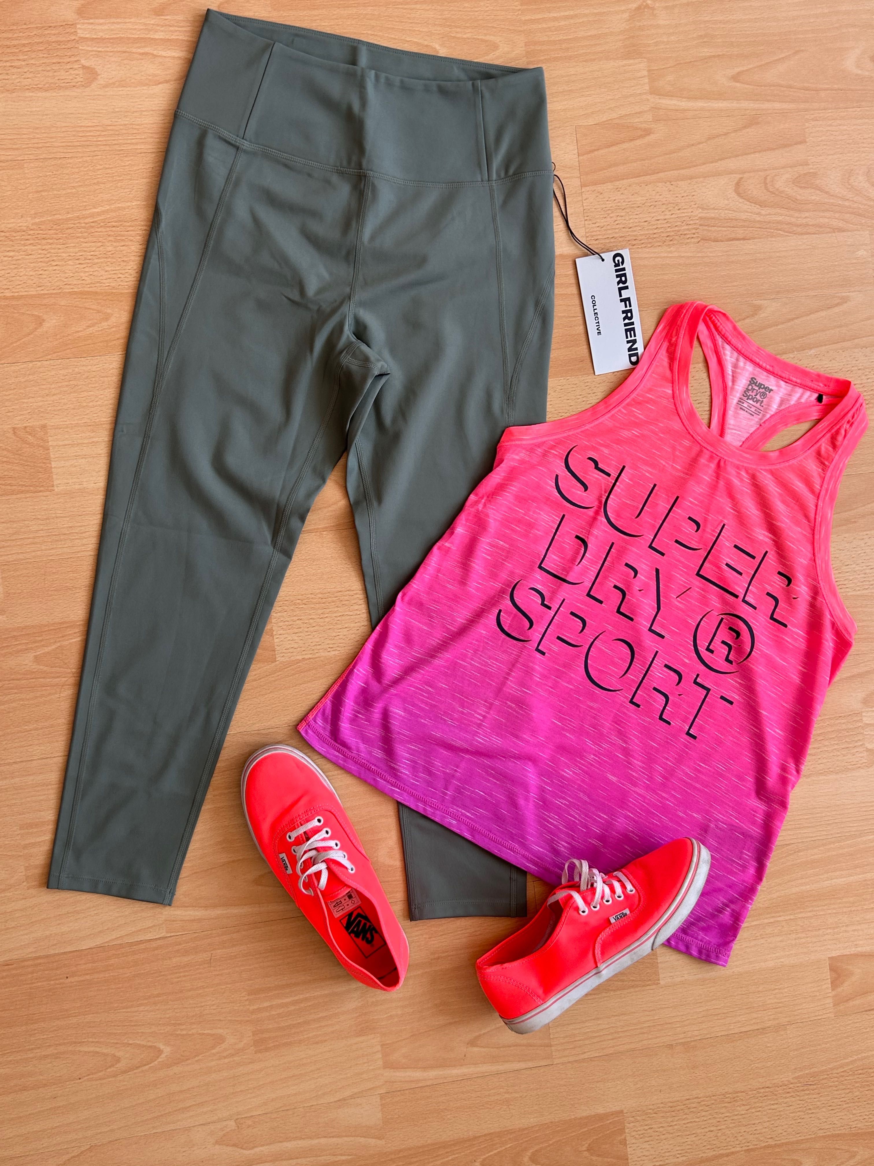Нов спортен клин Girlfriend collective & топ Superdry