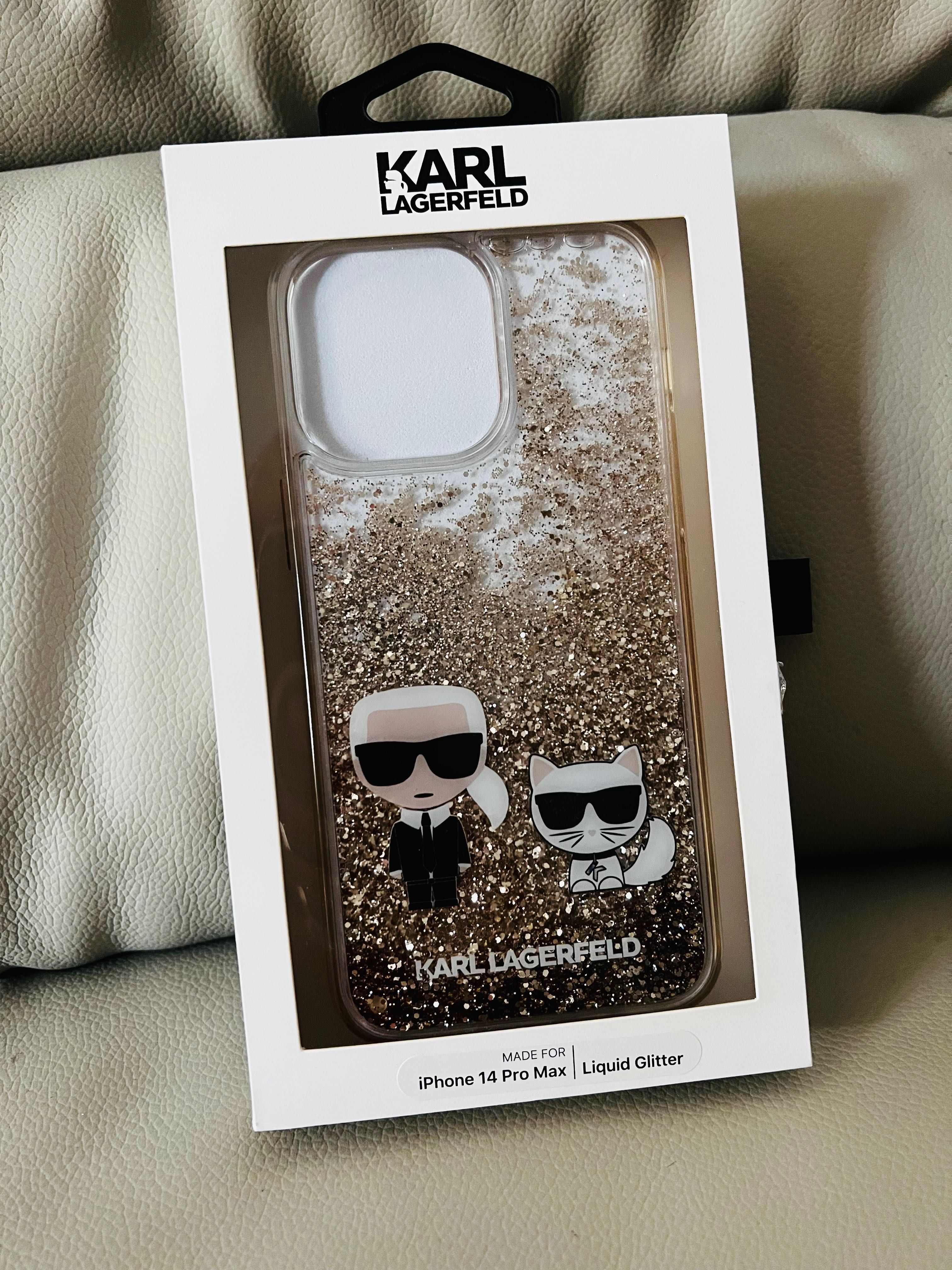Husa Cover Karl Lagerfeld Liquid Glitter iPhone 14 Pro Max
