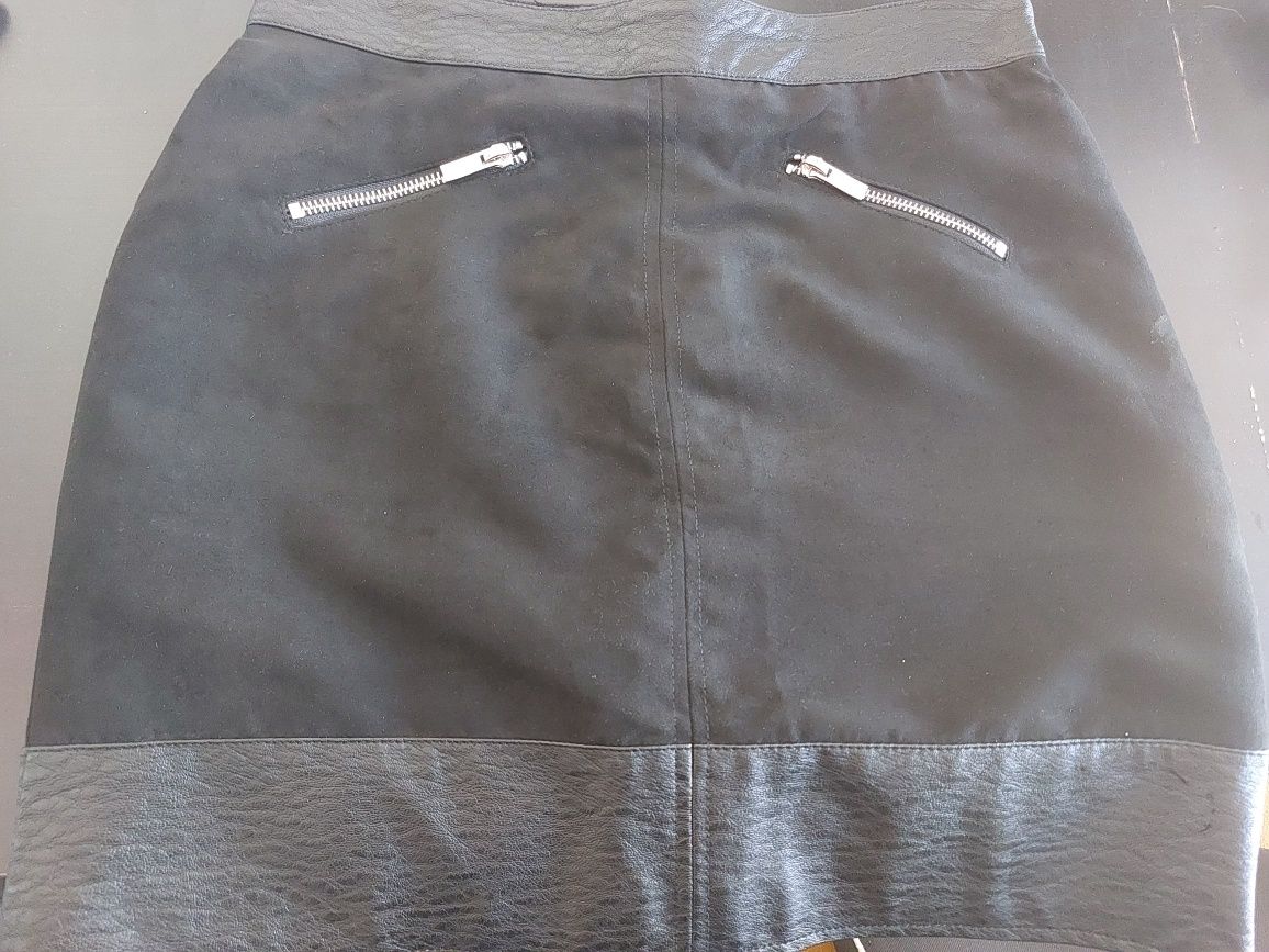 Fusta mini imitatie piele