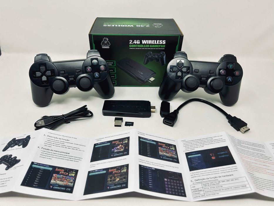Безжична Ретро Игра Конзола Game Stick HD HDMI с 10000 игри 2джойстика