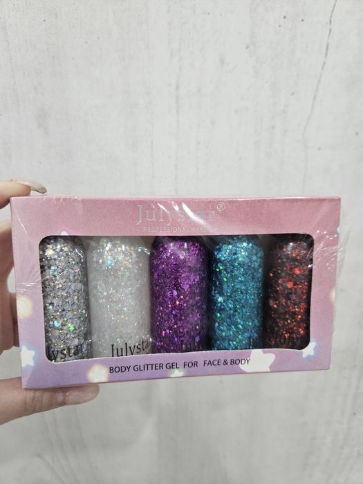 Блёстки жидкие для век и тела