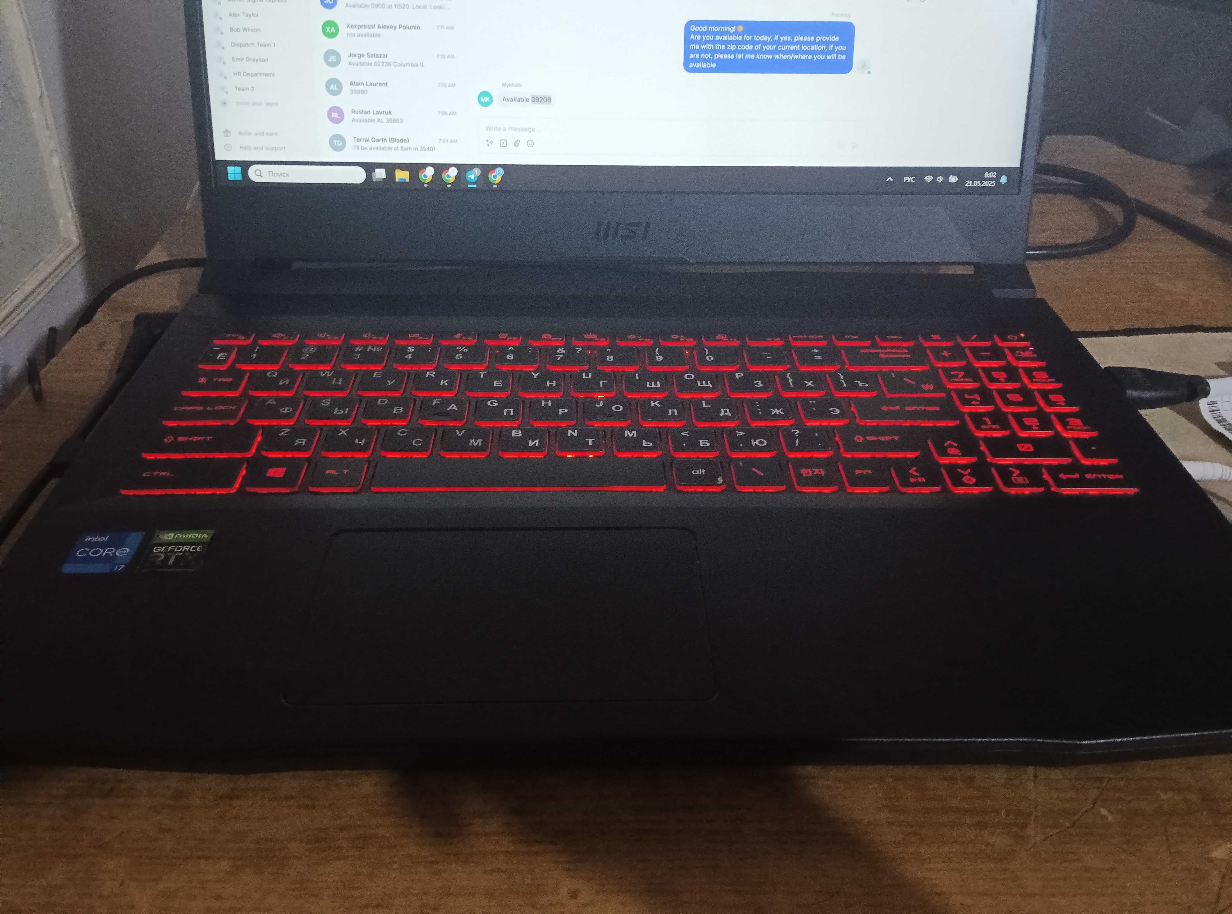 Ноутбук MSI Sword 15 A11UE