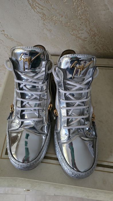 Ghete argintii Giuseppe Zanotti, mărimea 40