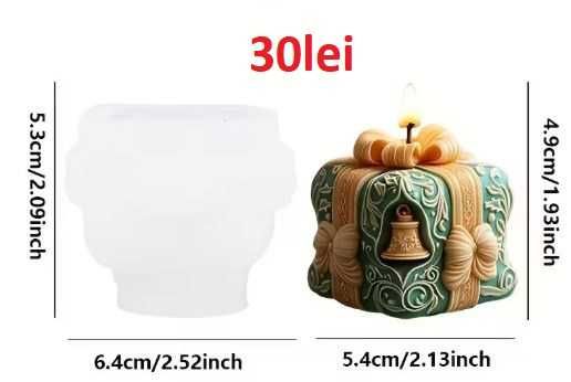 Matrite din Silicon pentru Craciun part 4– lumanari, sapun, ipsos