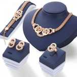 Set cadou cu bijuterii Temptation: Colier + Bratara + Inel + Cercei p