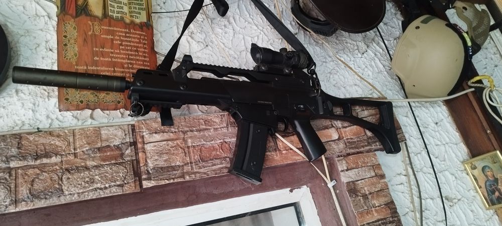 Airsoft G36,Colt rail gun
