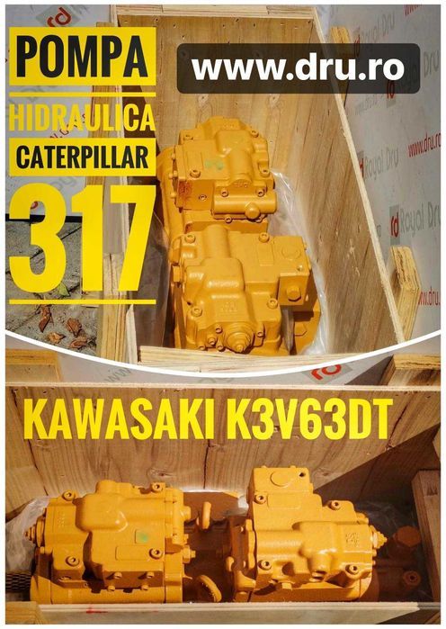 Pompa hidraulica Kawasaki K3V63DT - Piese de schimb Caterpillar