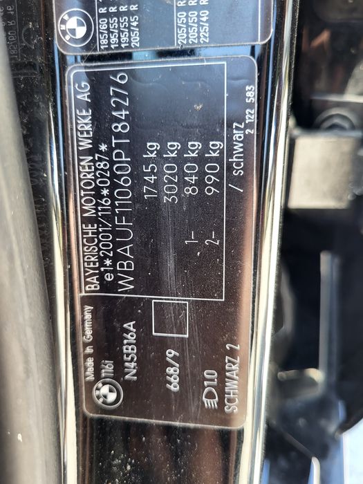 Motor bmw n45b16a