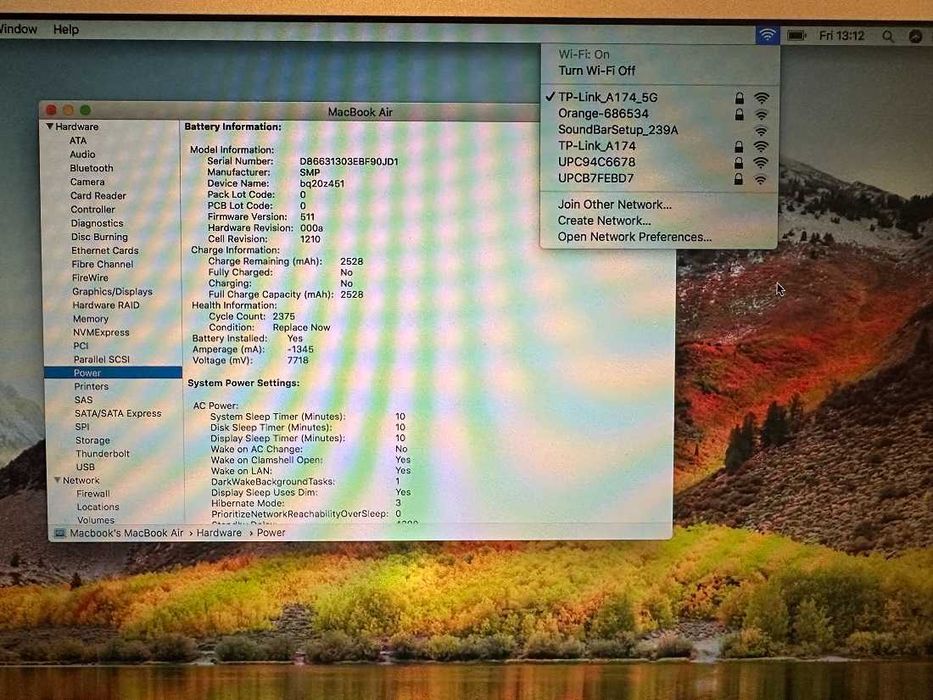 MacBook Air A1369 2011 i5 4GB 128 SSD