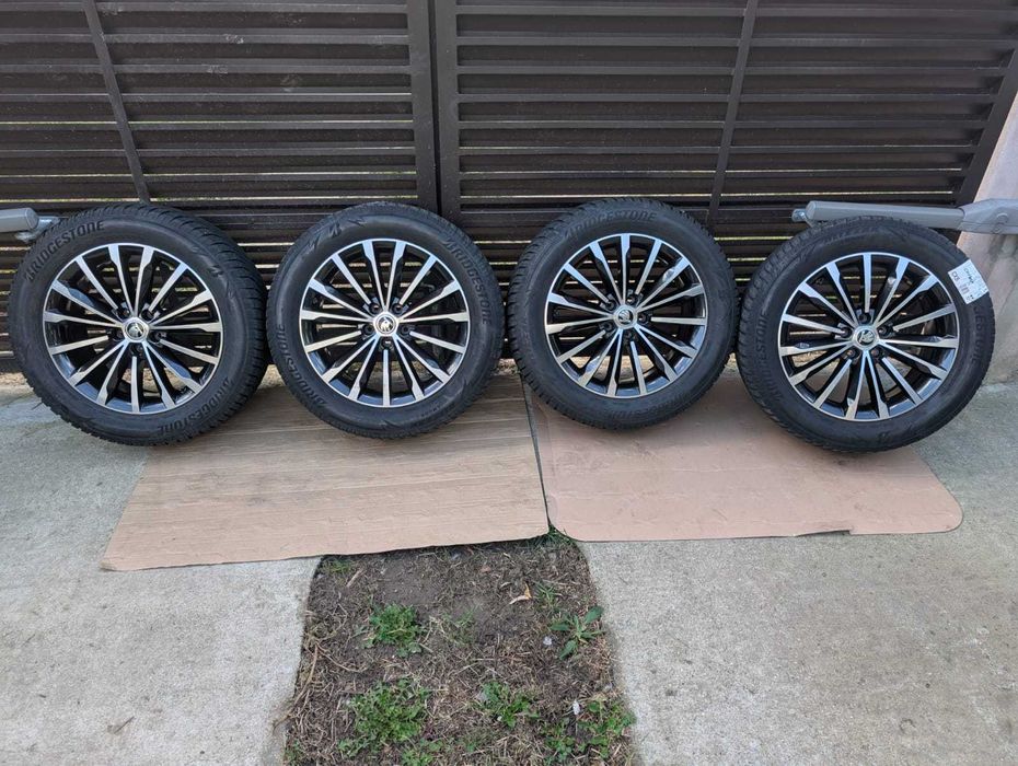 Jante roti iarna ORIGINALE Skoda Kodiaq 5x112 Trinity 235 55 18