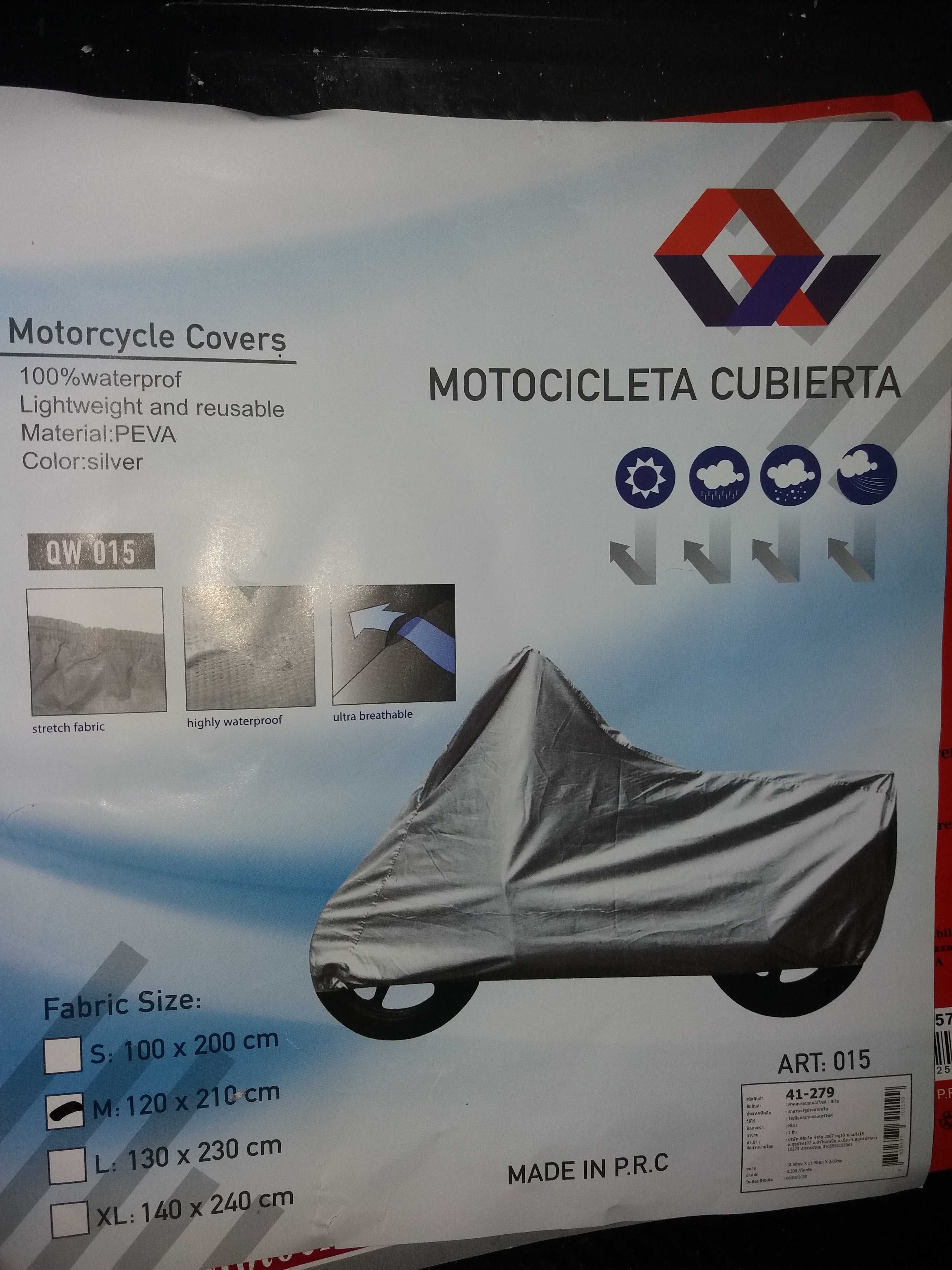 Prelata husa moto scuter bicicleta motocicleta S 200x100cm Peva