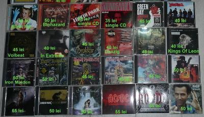 CD hard rock metal Bon Jovi,AC/DC,Rhcp,Guns N Roses,Queen,Phoenix