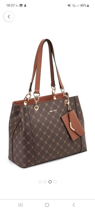 Кафява чанта Nine West