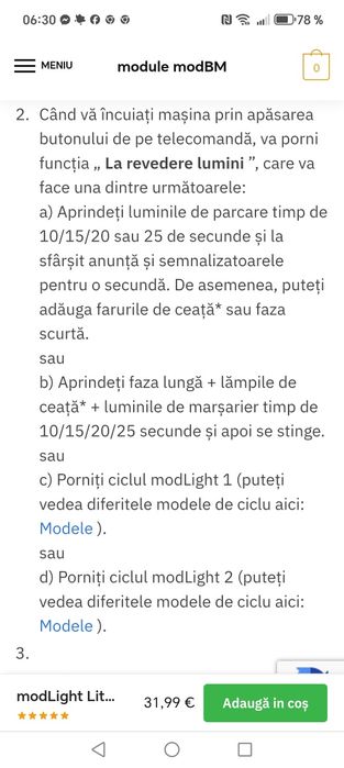 Modul Light lite bmw