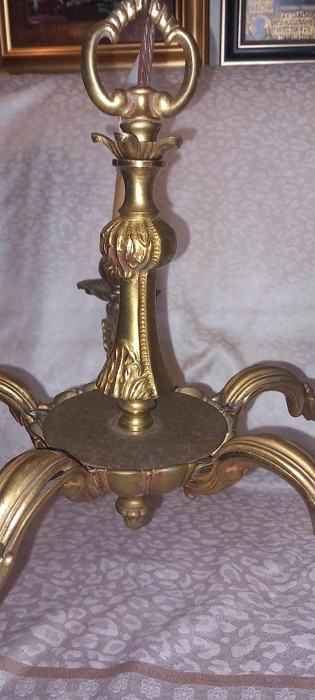 Candelabru vintage din bronz