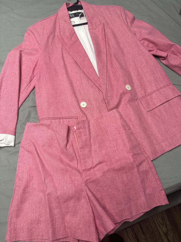 Розов костюм комплект Zara