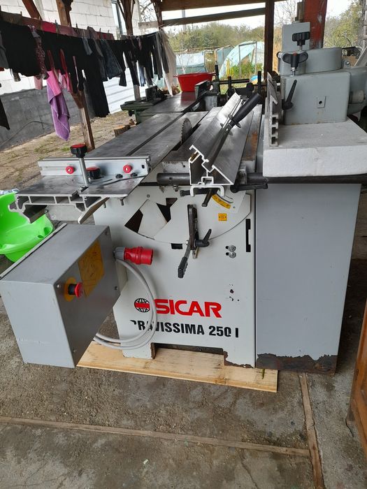 Circular sicar cu masă culisantă freză verticala