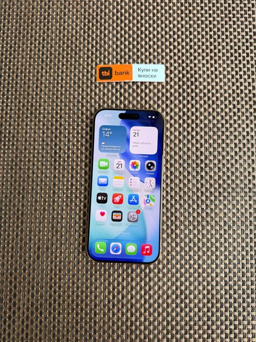 256gb! iPhone 16 PRO Лизинг от 66лв/м - КАТО НОВ! Desert titanium