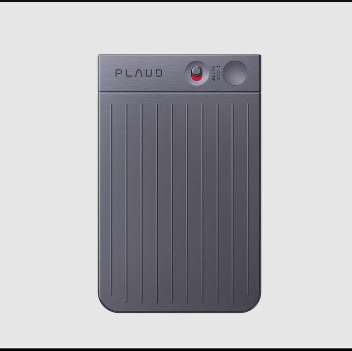 Портативный аудиорекордер PLAUD AI Voice Recorder серый