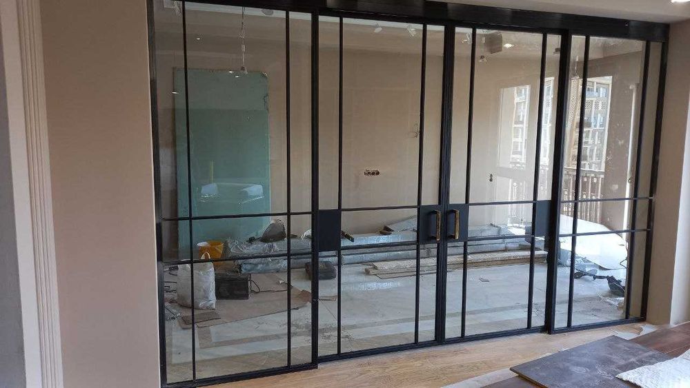 Раздвижные, каскадные, гармошки и распашные перегородки в стиле лофт