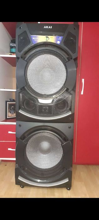 Boxa Activa Fixa Akai DJ-S5H Dual USB SD Bluetooth Telecomanda 400 Rms