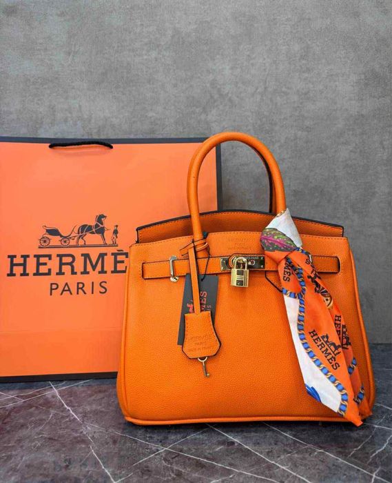 Чанти Hermes-естествена кожа