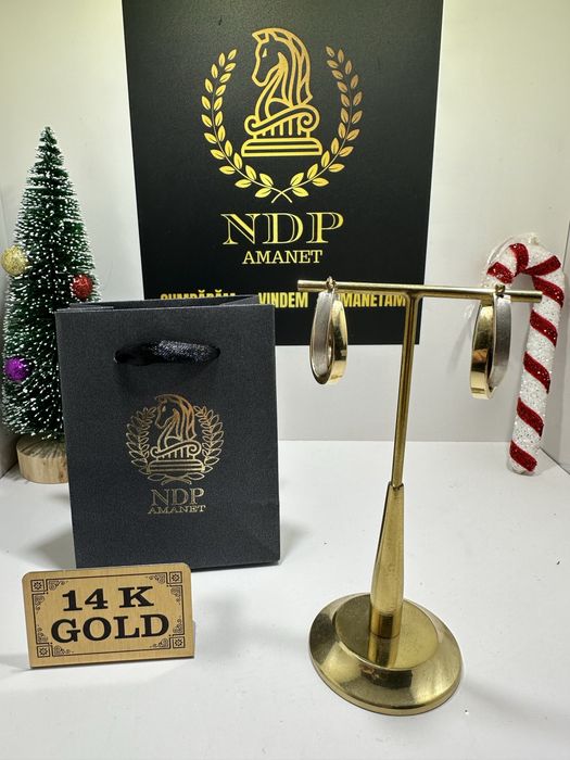 NDP Amanet NON-STOP Calea Vitan Nr. 121 Cercei Aur Galben 14K (39190)