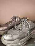 Balenciaga Triple S 42 Metallic Grey