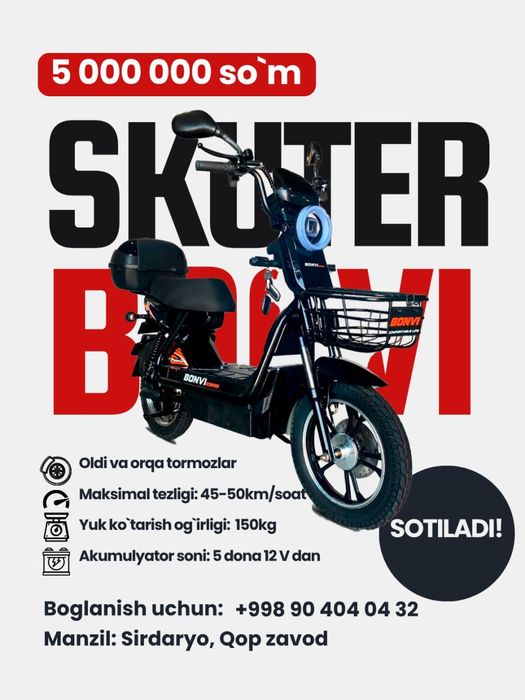 Skuter Sotiladi Tinniq!