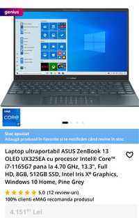 Laptop ultrabook asus zenbook i7
