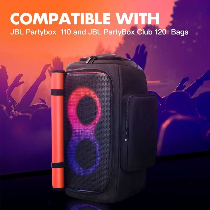 OURHZTB Калъф за преносим високоговорител JBL PartyBox 110/120 джобове