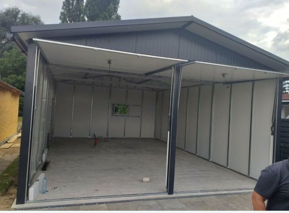 Construim garaje din structura metalica la comanda clientului