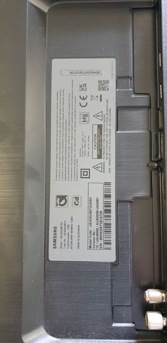 Televizor Samsung 43AU8072, 108 cm, Smart, 4K Ultra HD, ecran crapat