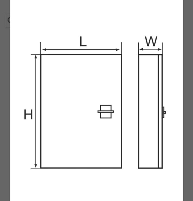 Vand tablou electric,cutie metalica pentru sigurante - Elmark Nou