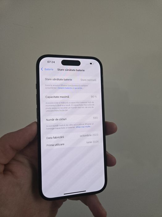 iPhone 15 Neverlocked 90% Baterie originala!