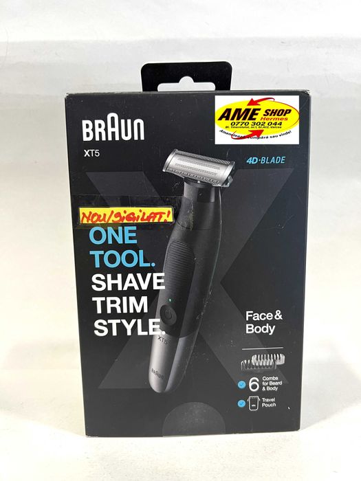 Aparat ras Braun XT5 5590, pt barbă și corp, NOU/Sigilat!