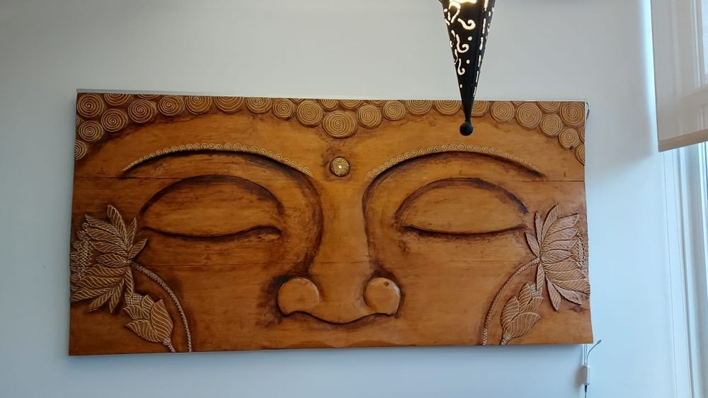 Дървена картина лице