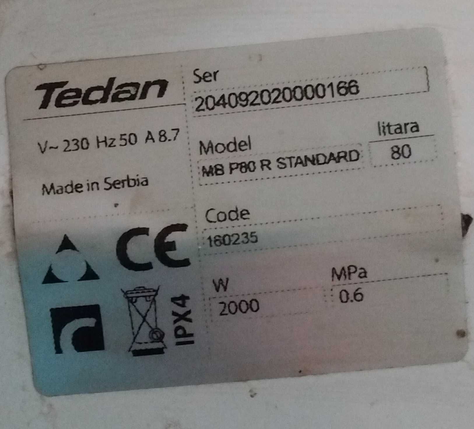 Бойлер TEDAN 80л