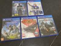 Игры PS4. Horizon, God of War (последние части), Fifa 23, Uncharted 4.