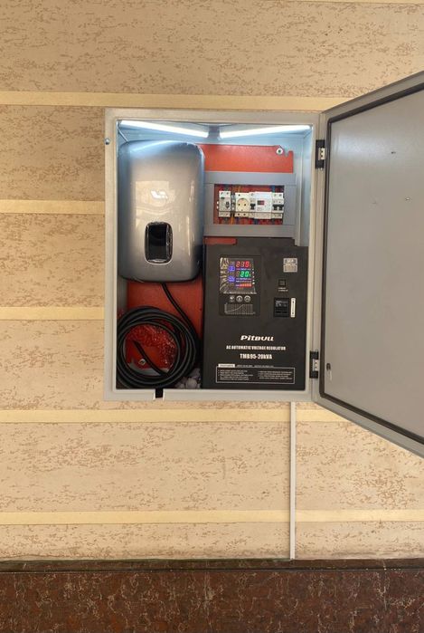 Установка зарядного устройства для электромобилей. Под ключ.