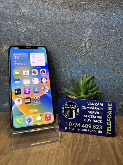 Iphone X/64Gb/Garantie 2Ani Centrul de Telefoane/Rate