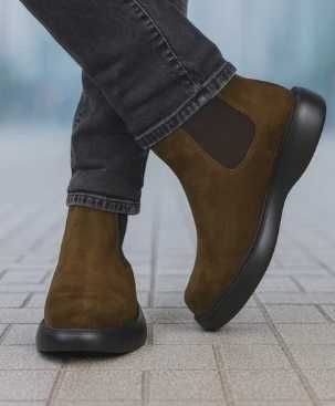 Ghete chelsea 41 41.5 plain toe GEOX piele naturala moale