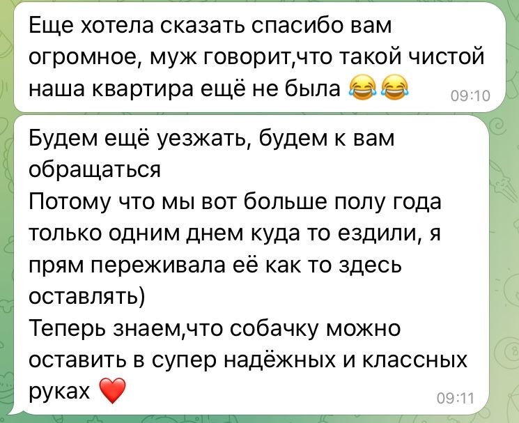 VIP передержка - присмотр за животными на дому